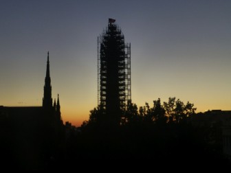 The Washington Monument at dawn, Baltimore