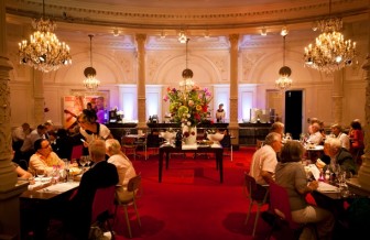 Dining inside Amsterdam's Royal Concertgebouw