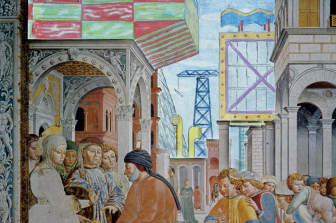 A “restored” mural by Gozzoli